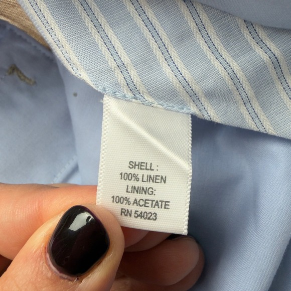 Banana Republic Classic Fit Linen Blend Dress Pants Tan Mens 35/32 Old‎ Money - Picture 8 of 10